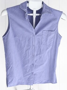 Sporty Lavender Sleeveless Blouse